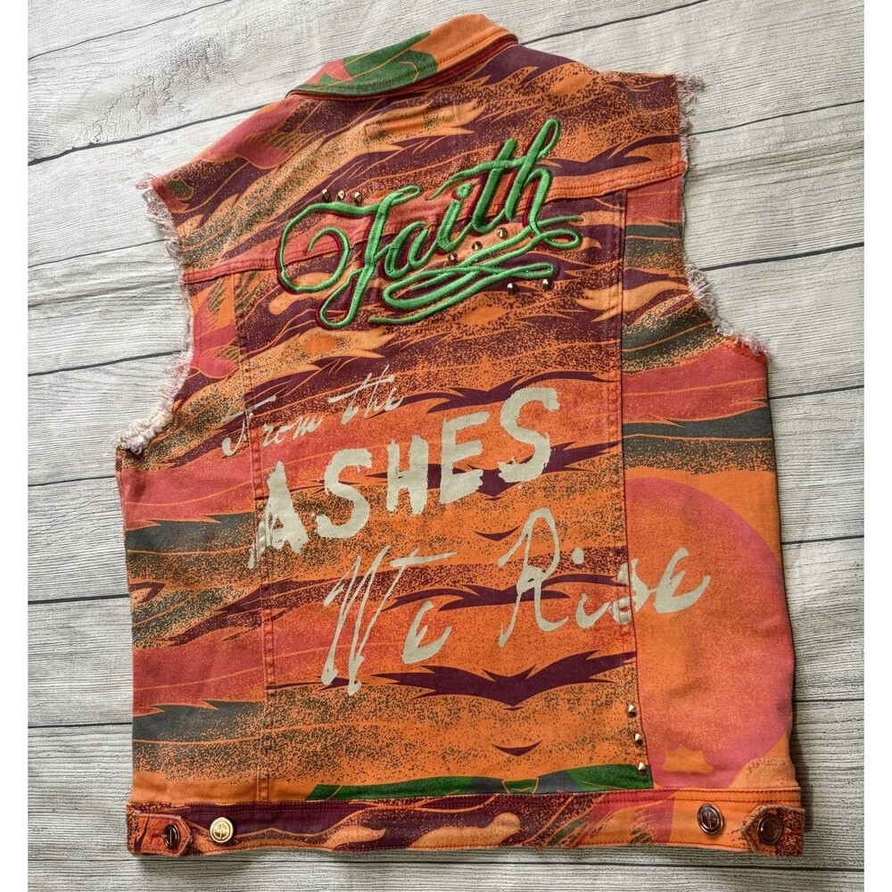Original Fables Religious Vest Faith From The Ashes We Rise Size 2XL Rare